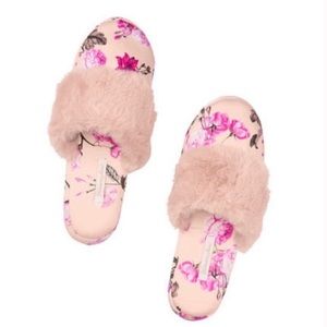 Victoria's Secret Signature Satin Slippers